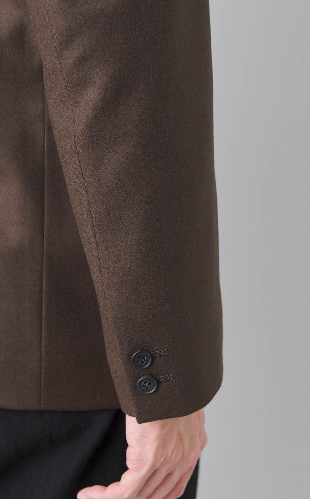 フランネルテーラード2ボタンジャケット