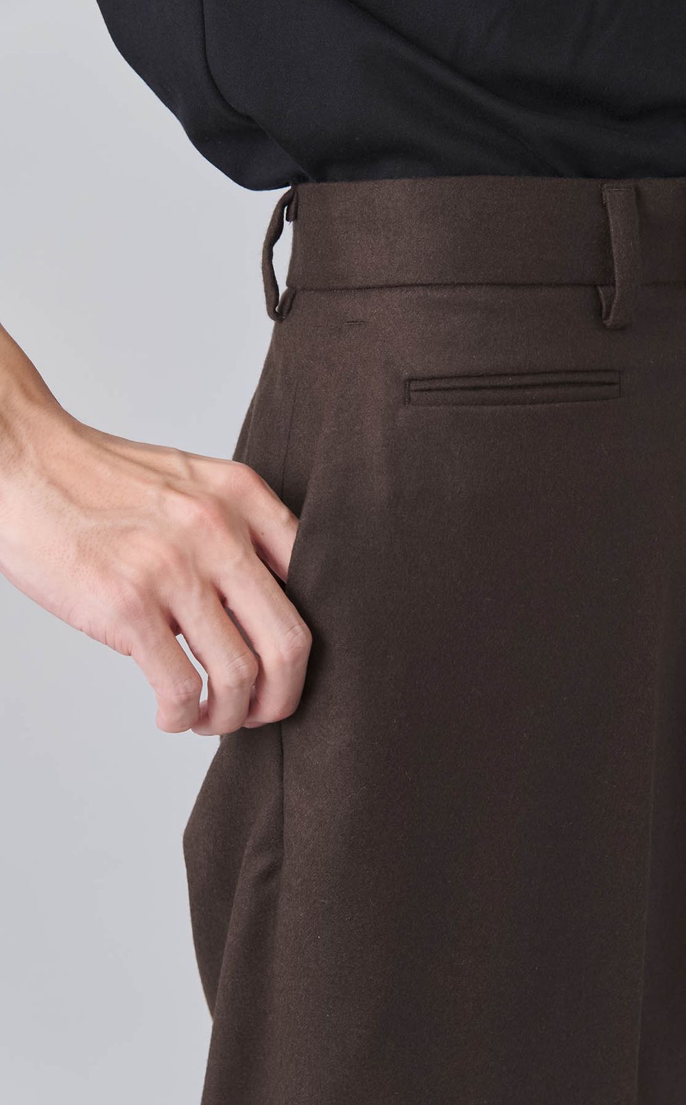 フランネルワイドトラウザー