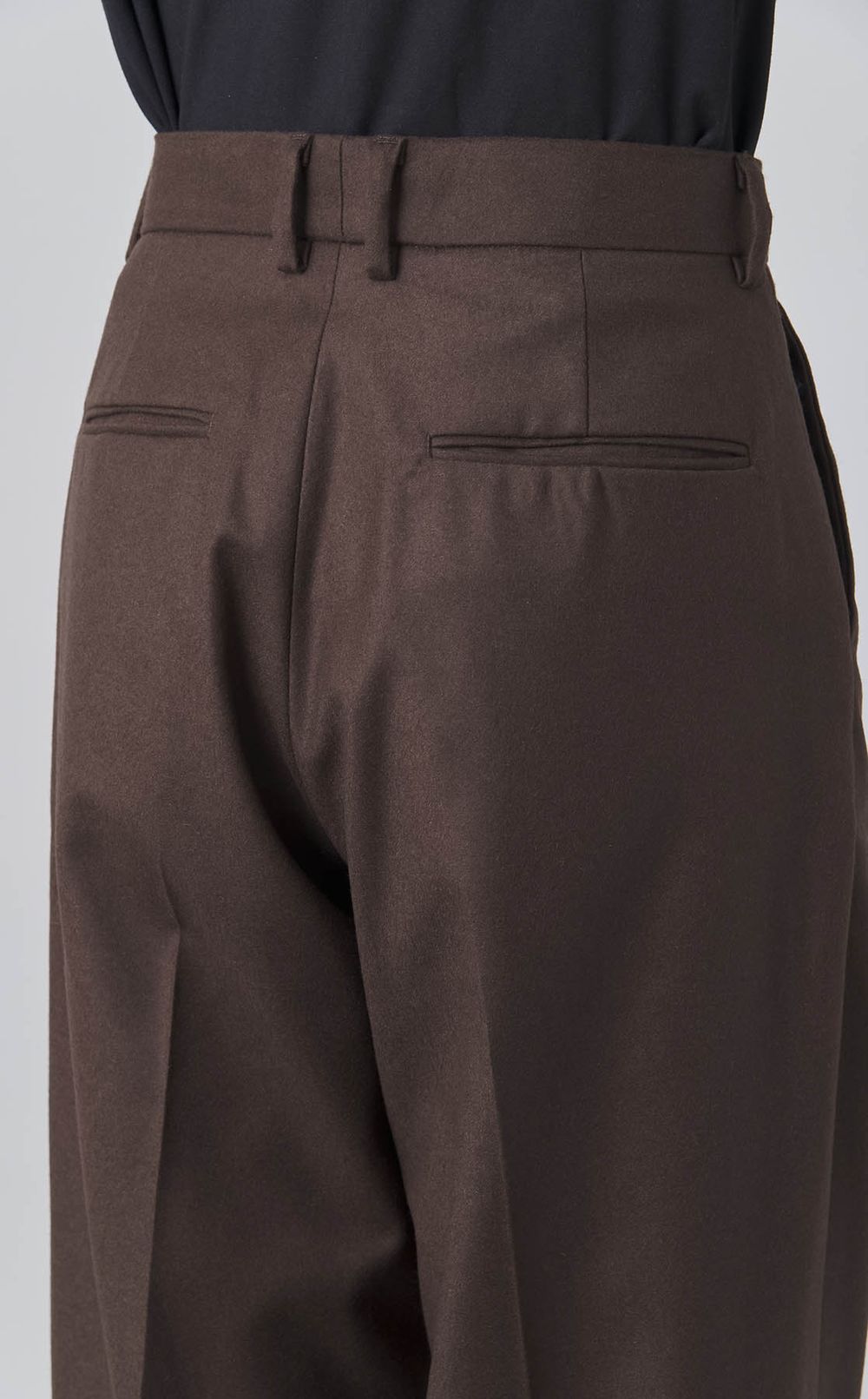 フランネルワイドトラウザー