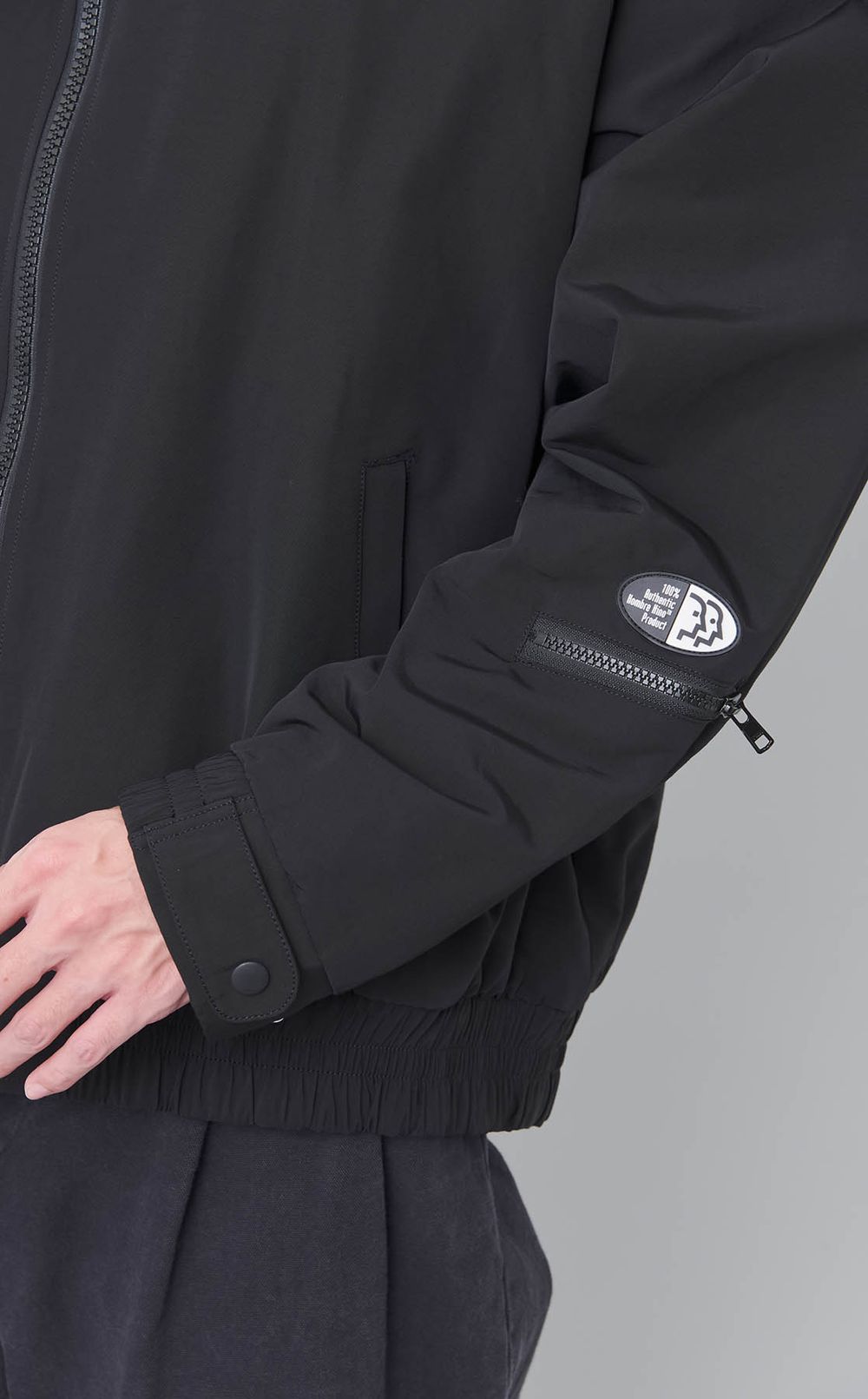 スタンドカラーナイロンジャケット