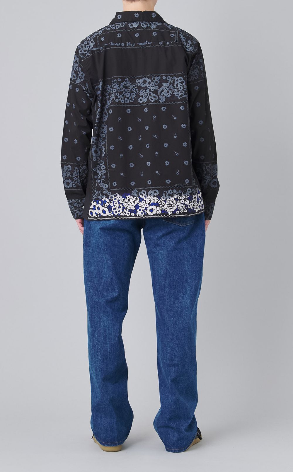 オーバーダイバンダナプリントシャツ