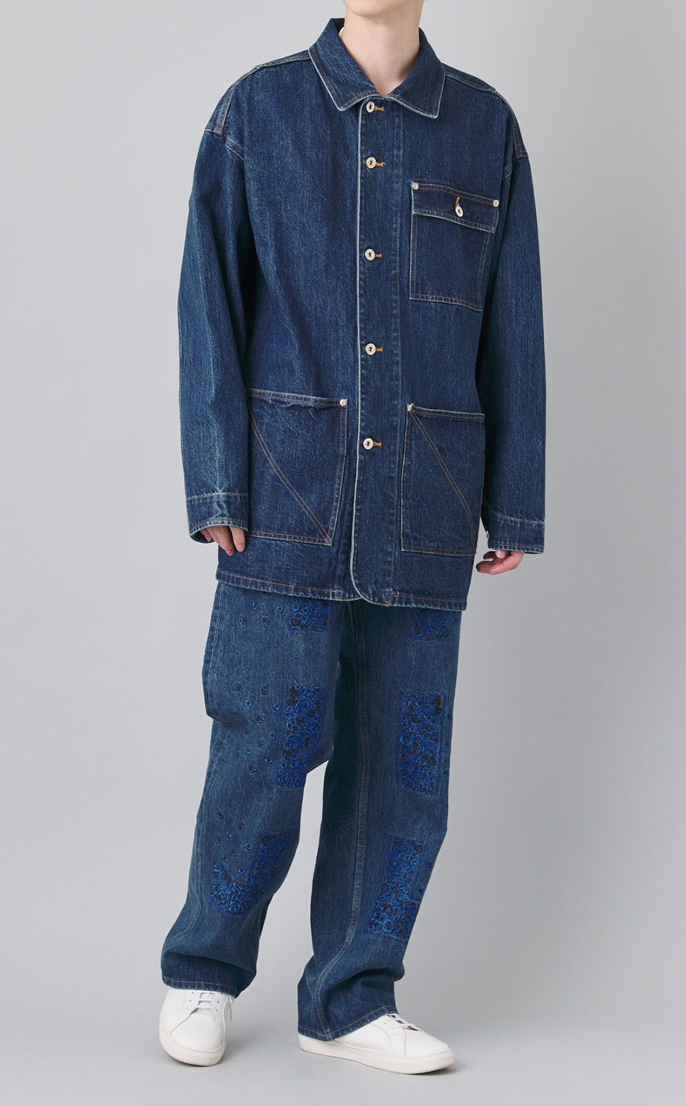 デニムカバーオールジャケット
