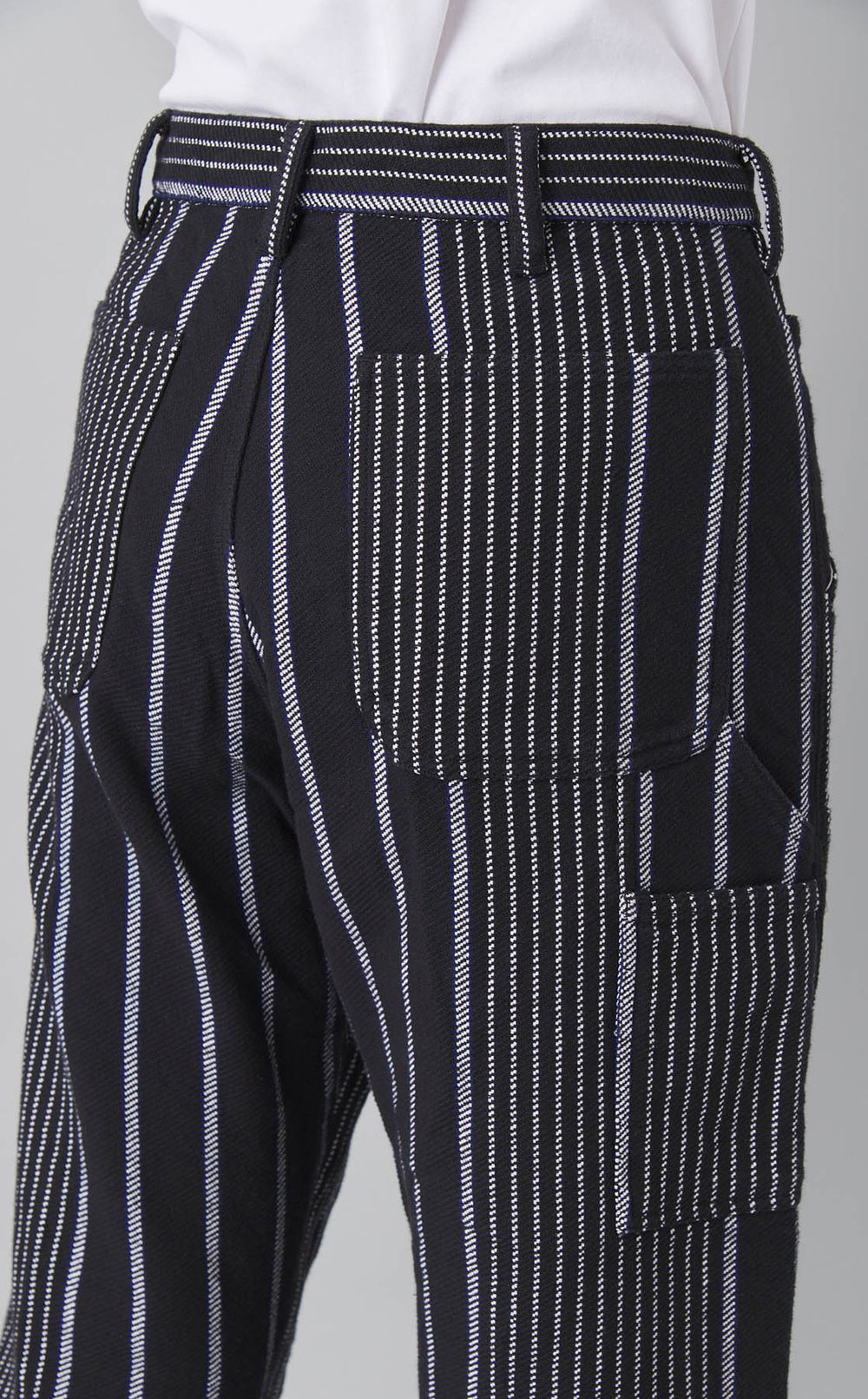 ストライプダブルニーパンツ