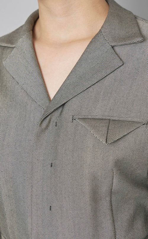 ヘリンボーンジャンプスーツ