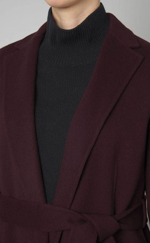 ベルテッドウールコート