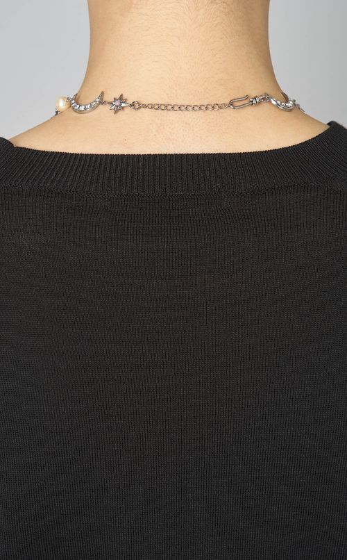 スターパールミックスショートネックレス