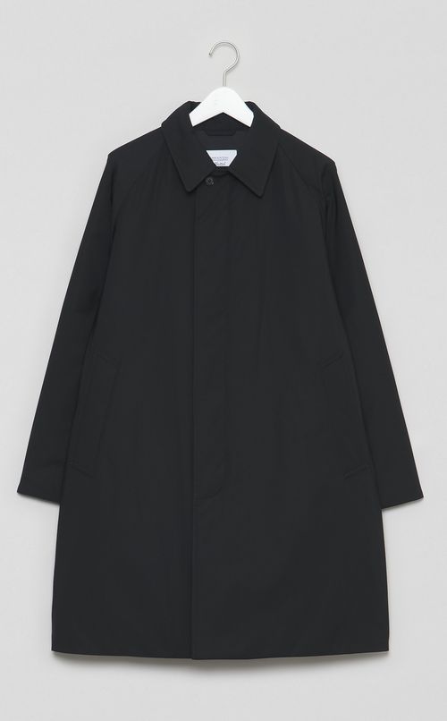 ステンカラーパテッドコート