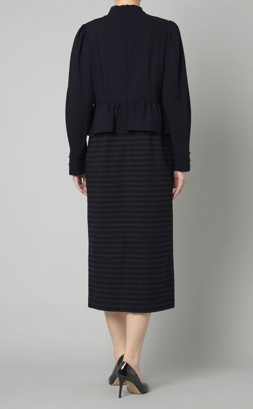 ウールミックスハートステッチワンピース