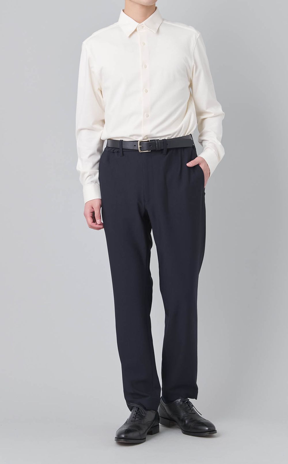 ストラクチャーニットシャツ