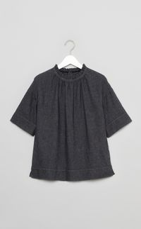 【reADdress】ハイネックフリルギャザーブラウス