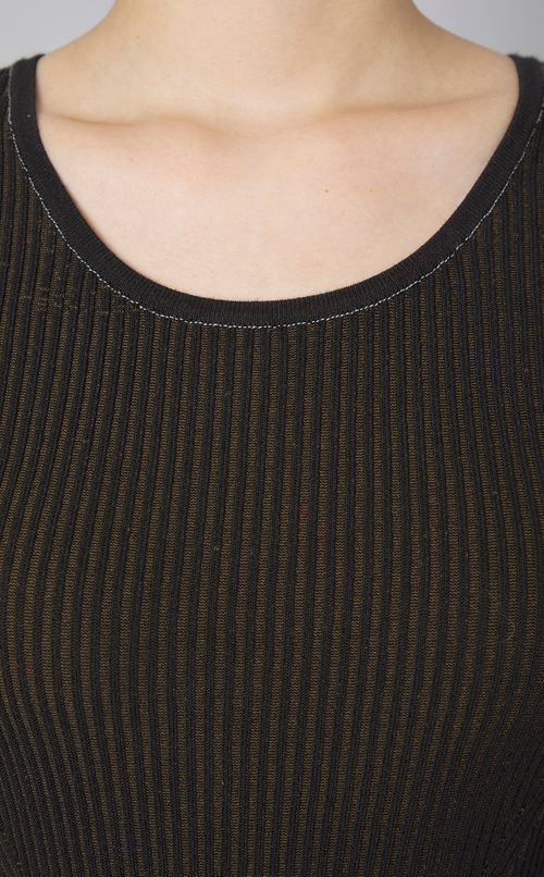 ニットコンビフレアワンピース