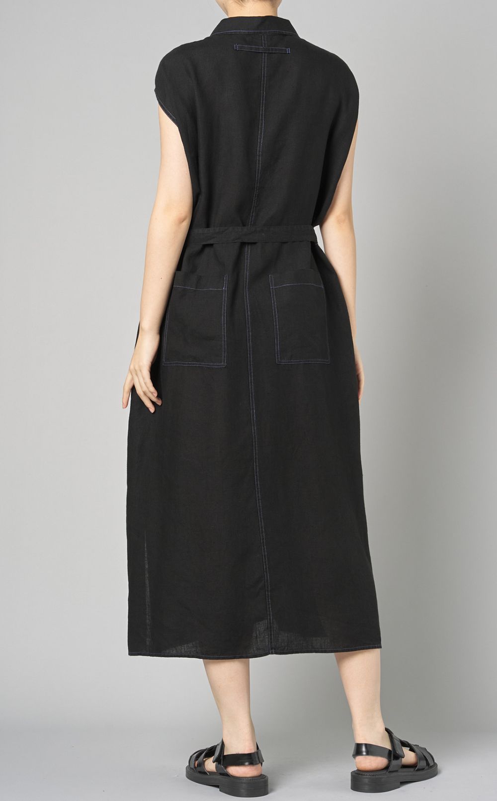 【reADdress】リネンフレンチスリーブワンピース