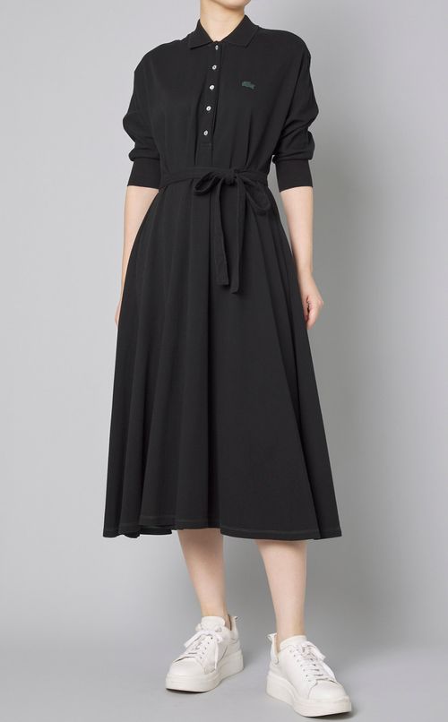 ベルト付ポロワンピース