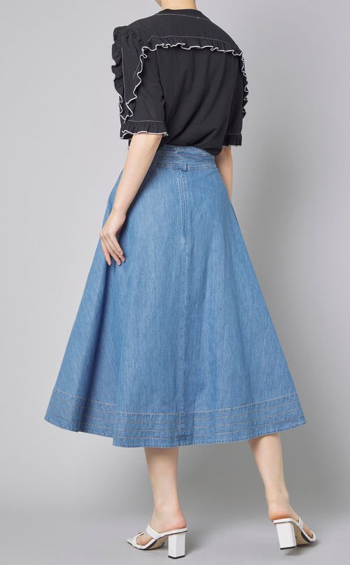 フリルジャージプルオーバー