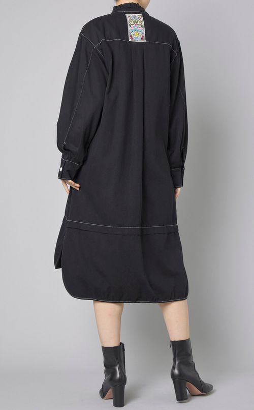 シャンブレーピンタックワンピース