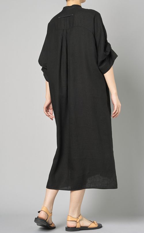 リネンツイストスリーブワンピース
