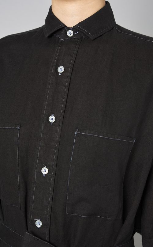 ダブルポケットシャツワンピース