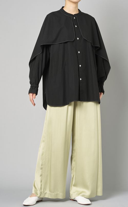 フレアスリーブオーバーシャツ