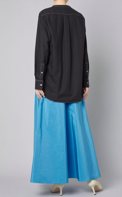 スタンドカラーシャツ