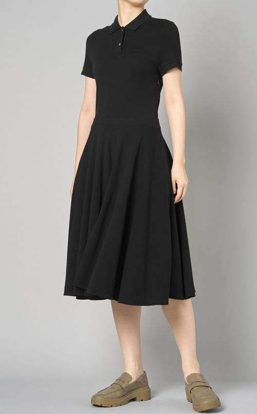 フレアーポロワンピース