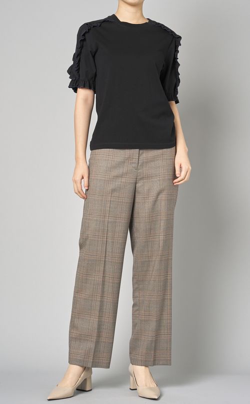 フリルジャージプルオーバー