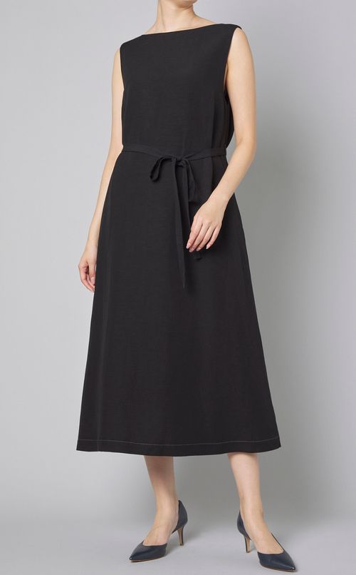 リネン混イージーワンピース