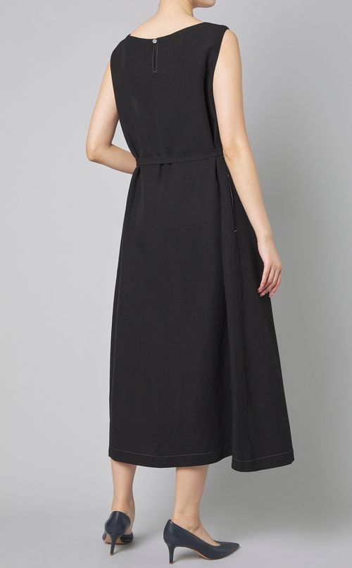 リネン混イージーワンピース