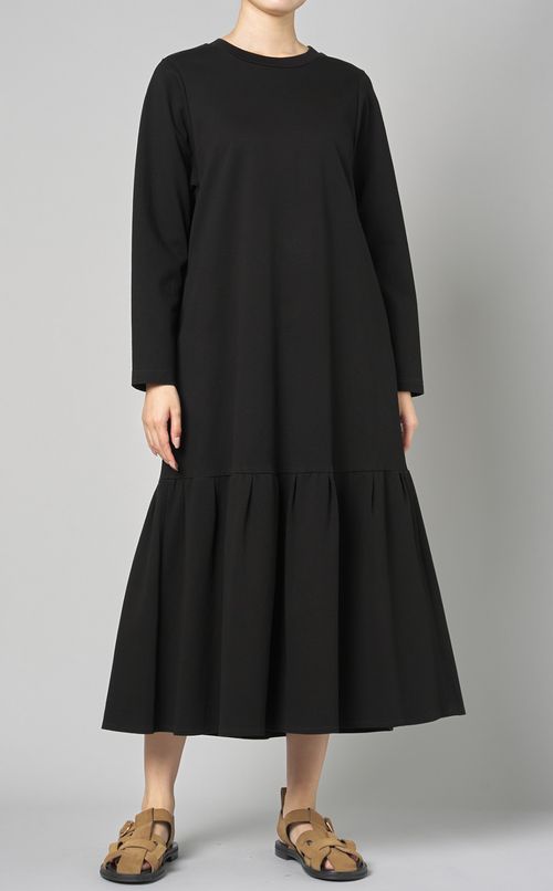 カットソーティアードワンピース