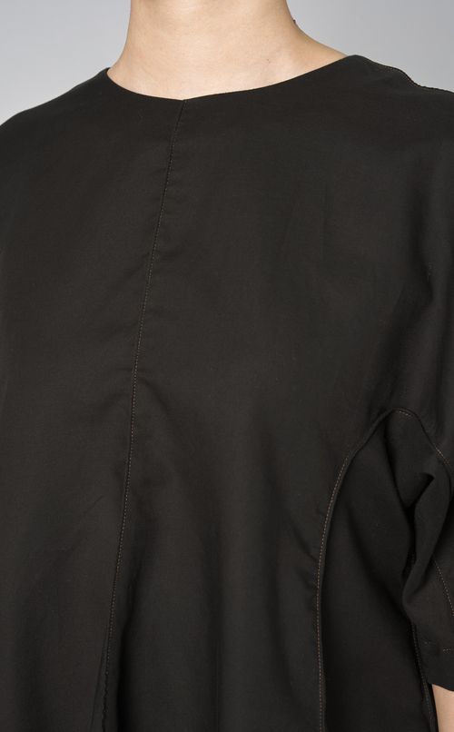 コットンペプラムTブラウス