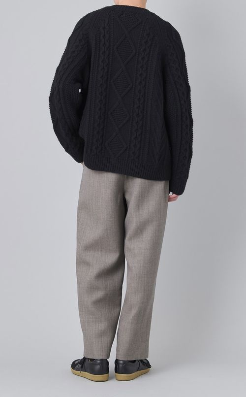 アランニットカーディガン