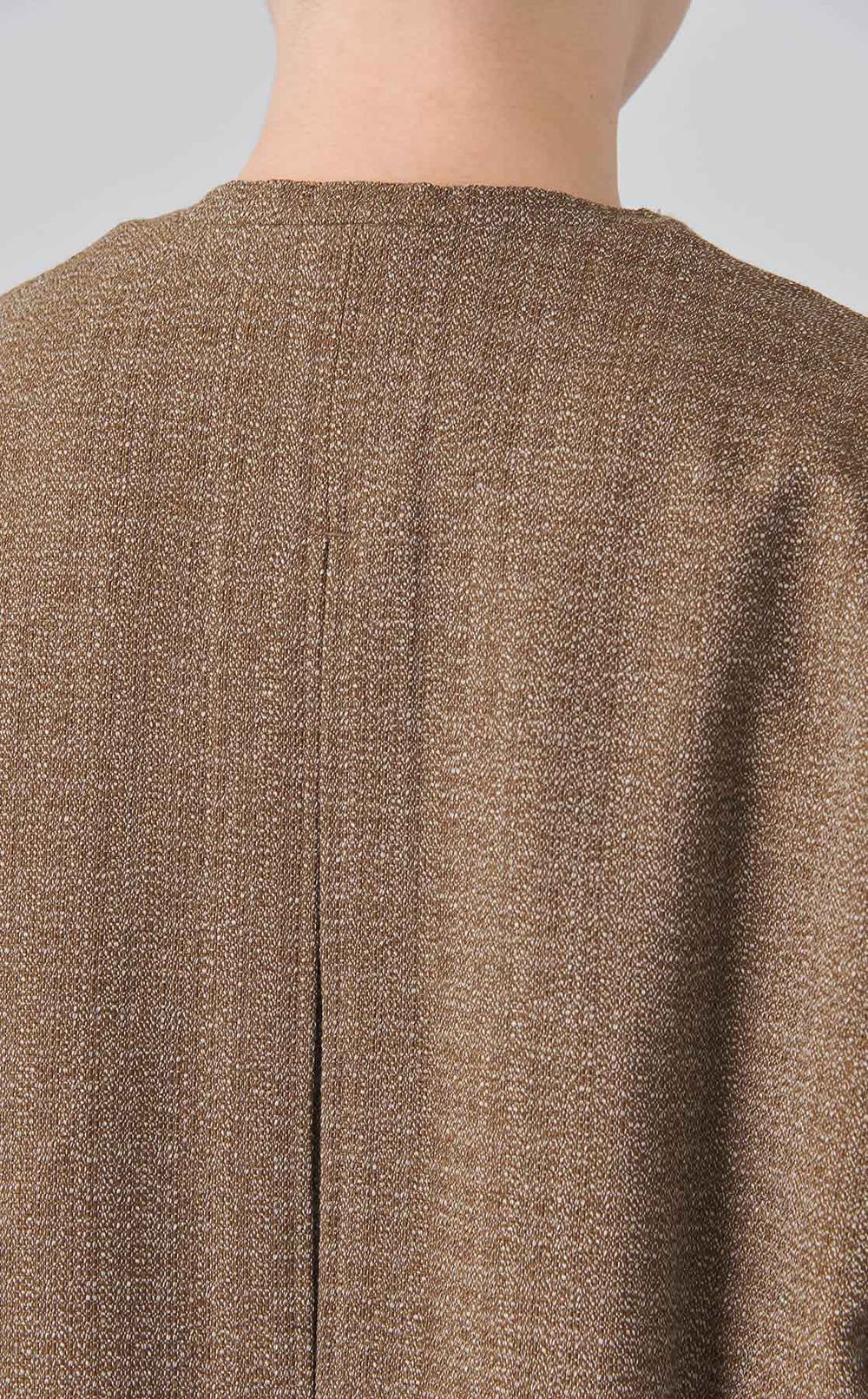 レトロウールノーカラージャケット