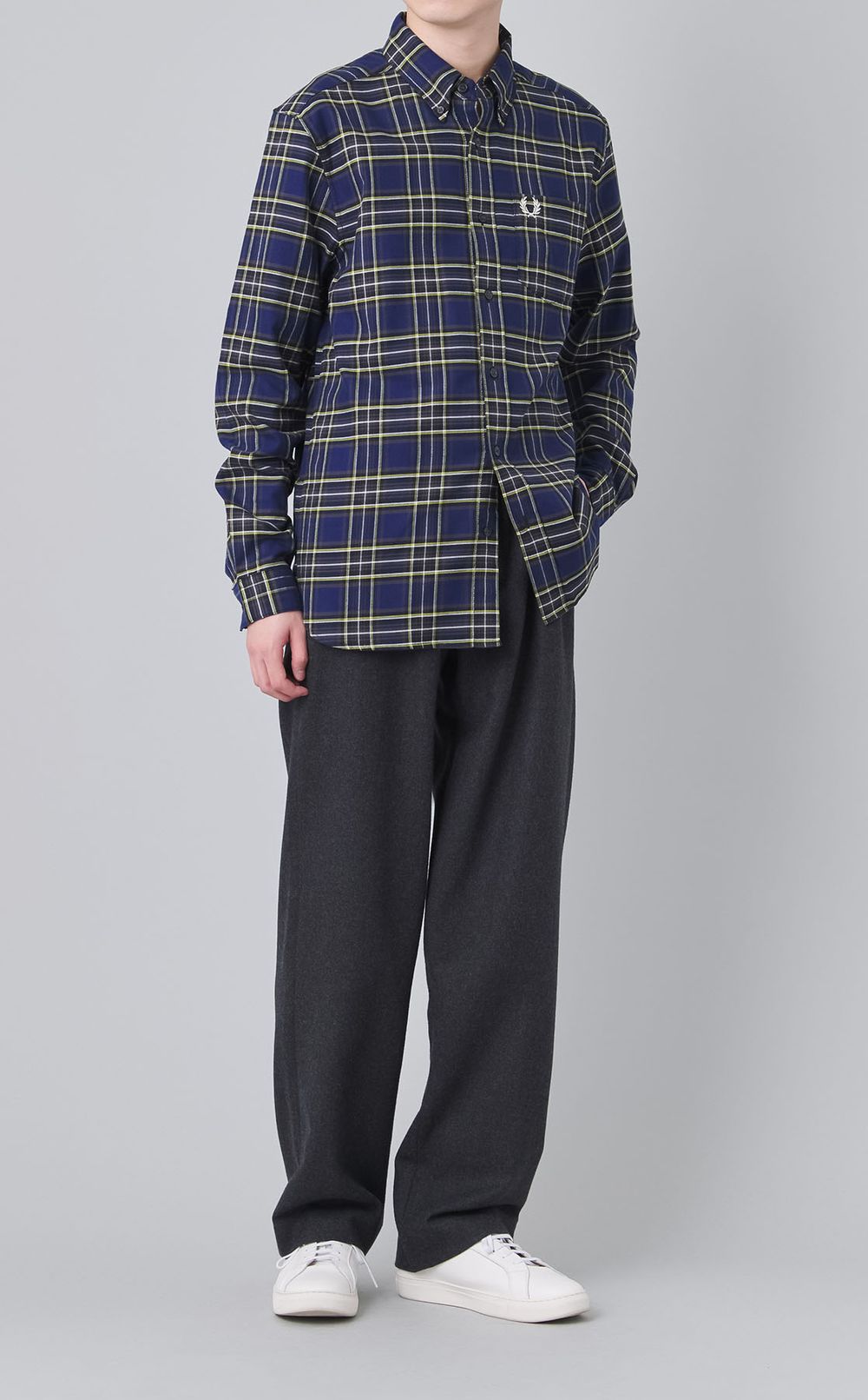 ウールストレートイージーパンツ