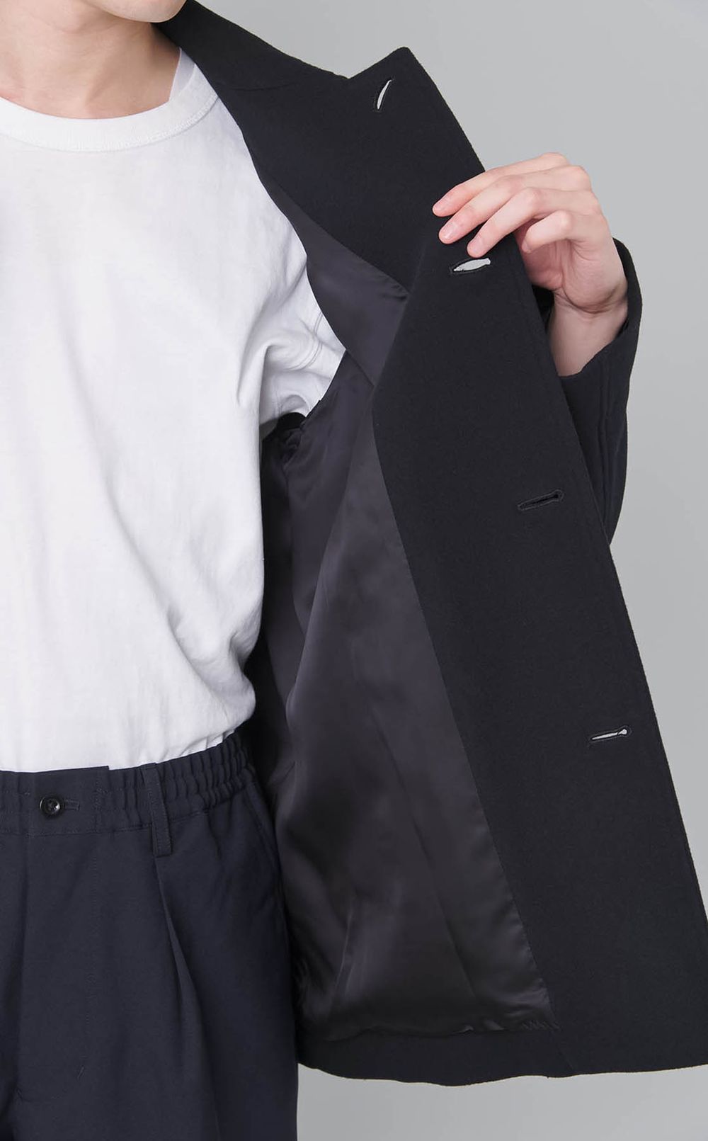 メルトンダービーショートコート