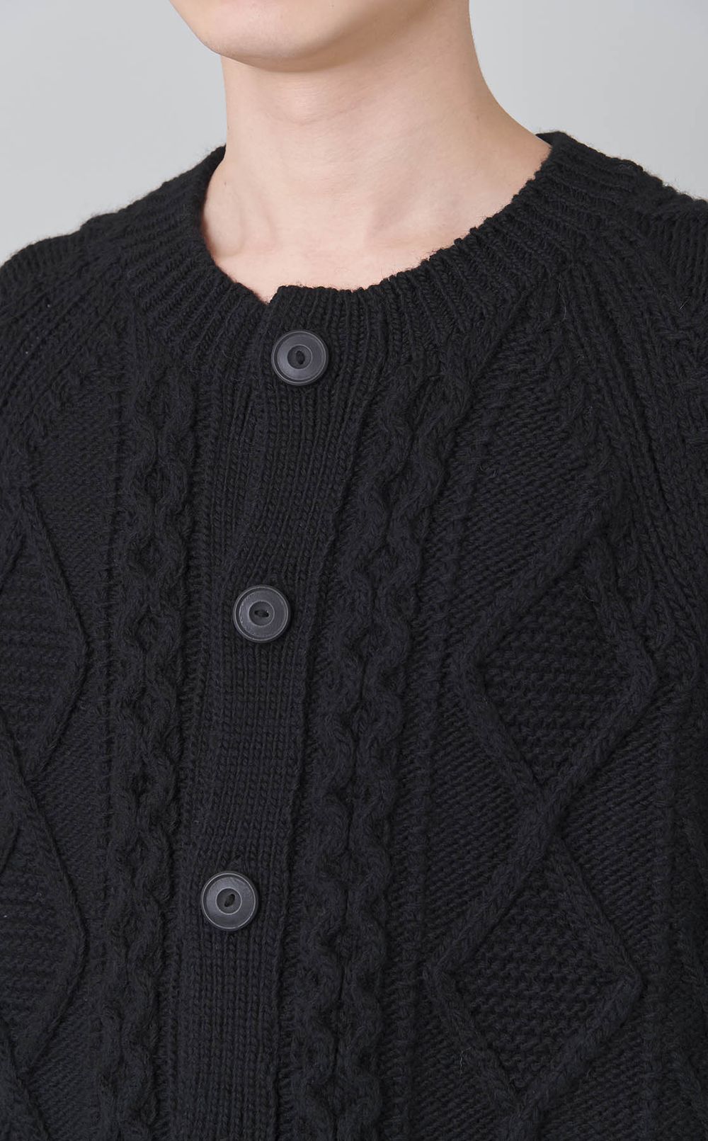 アランニットカーディガン