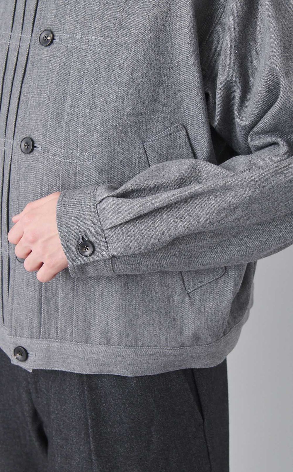 ウールコットンショートワークブルゾン