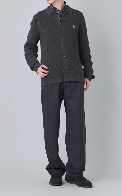 ウールストレートイージーパンツ