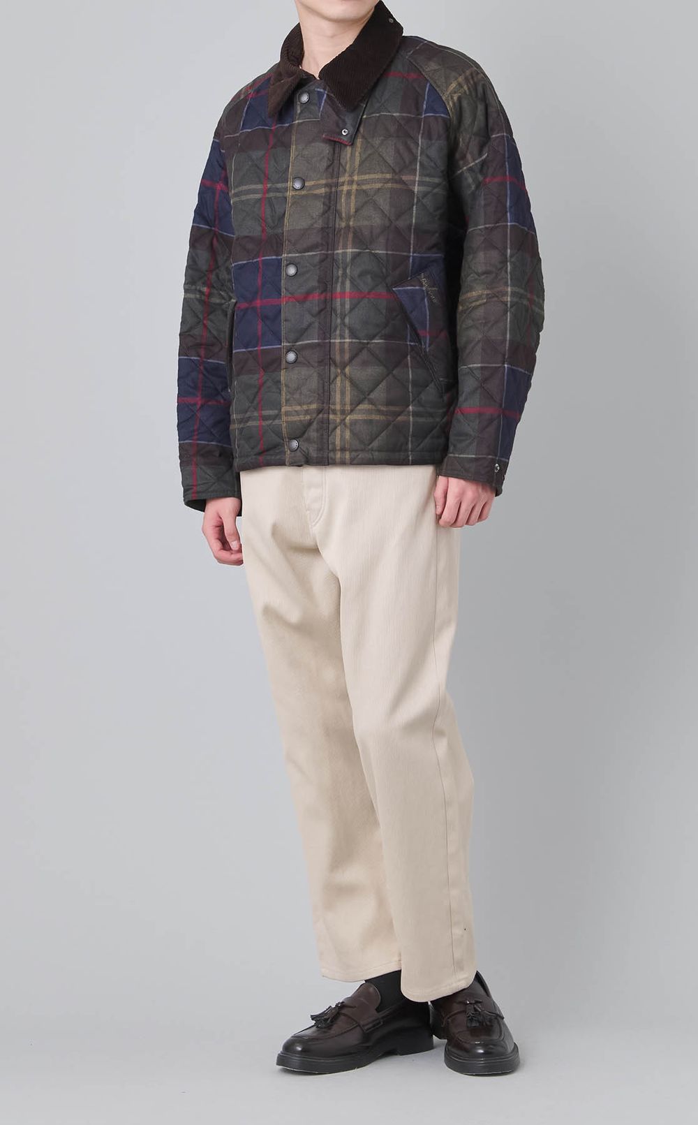 タータンキルトトランスポートブルゾン