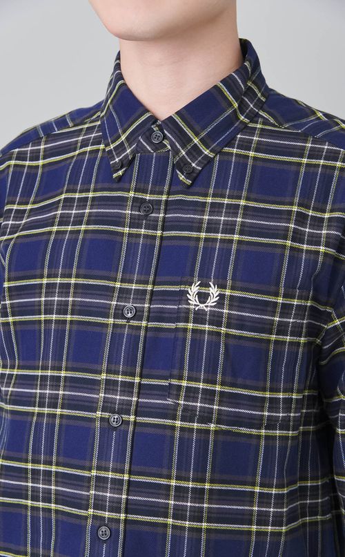 タータンチェックツイルシャツ