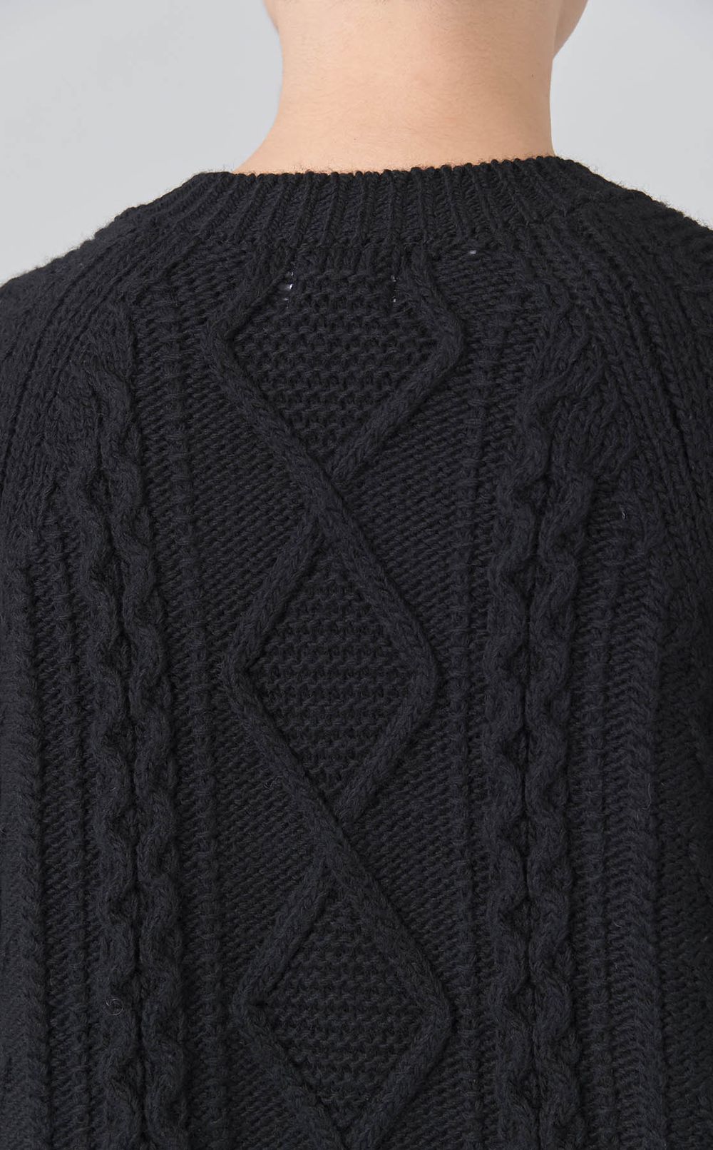 アランニットカーディガン