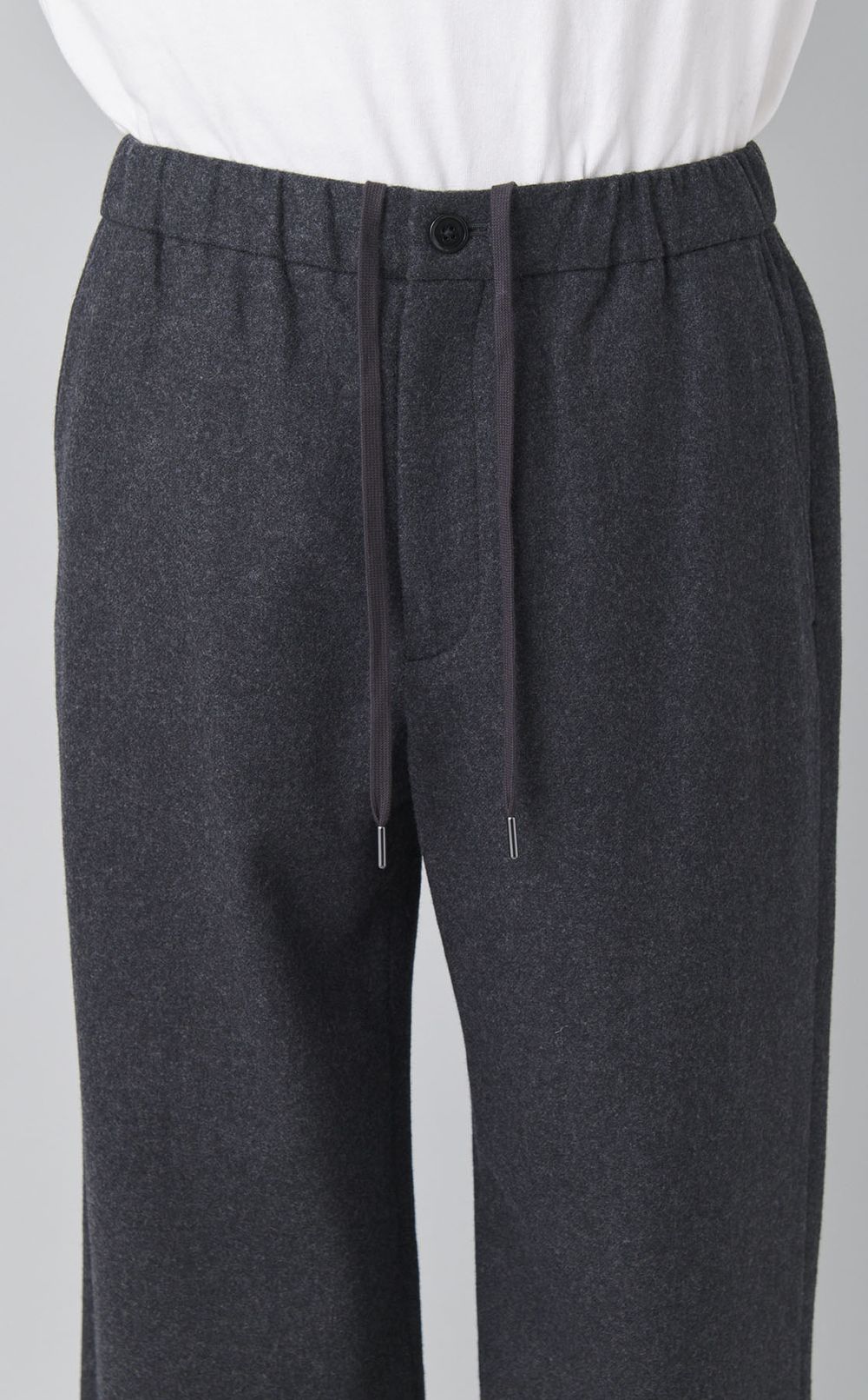 ウールストレートイージーパンツ