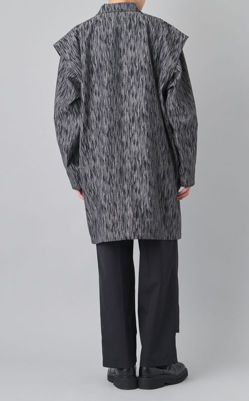 ジャカードレイヤードコート