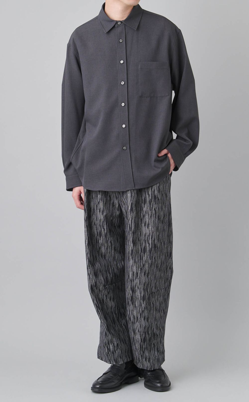 ジャカードワイドワークトラウザー