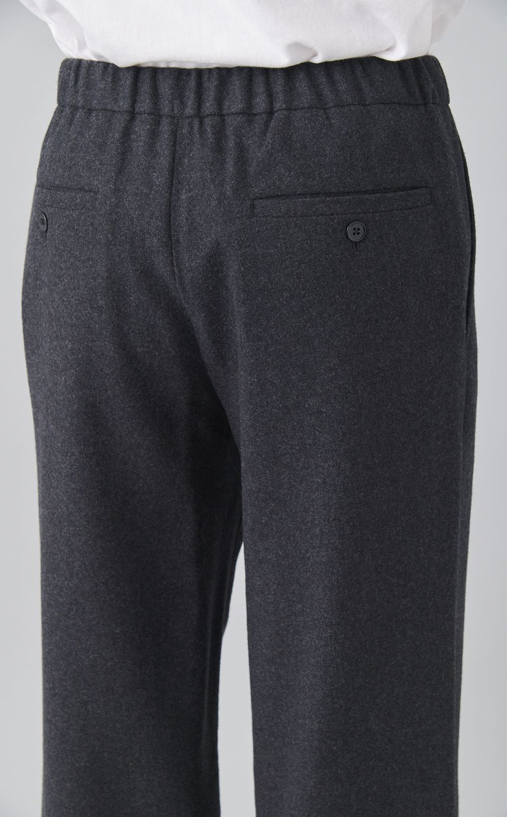 ウールストレートイージーパンツ