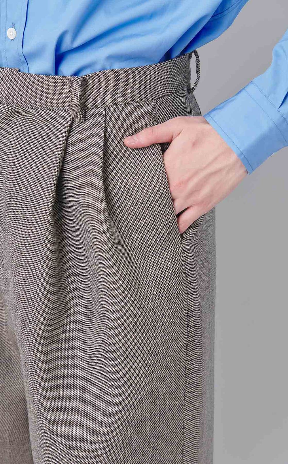 ウールリバー2タックパンツ