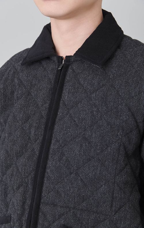 ウールテイナムジップブルゾン