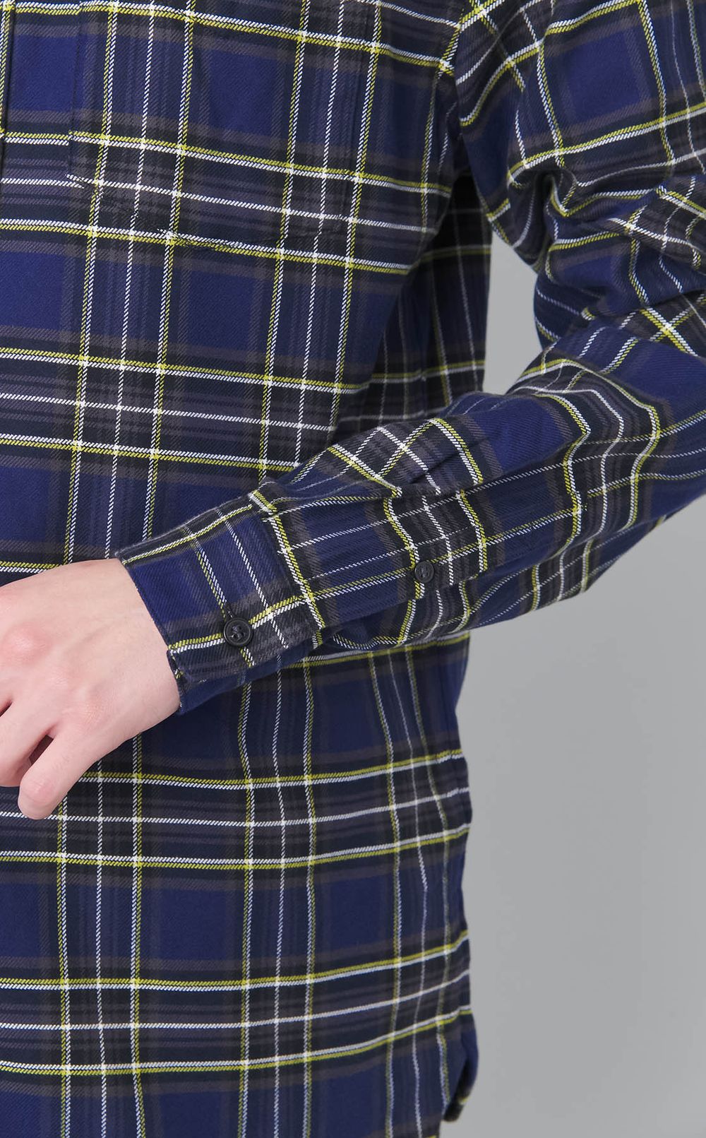 タータンチェックツイルシャツ