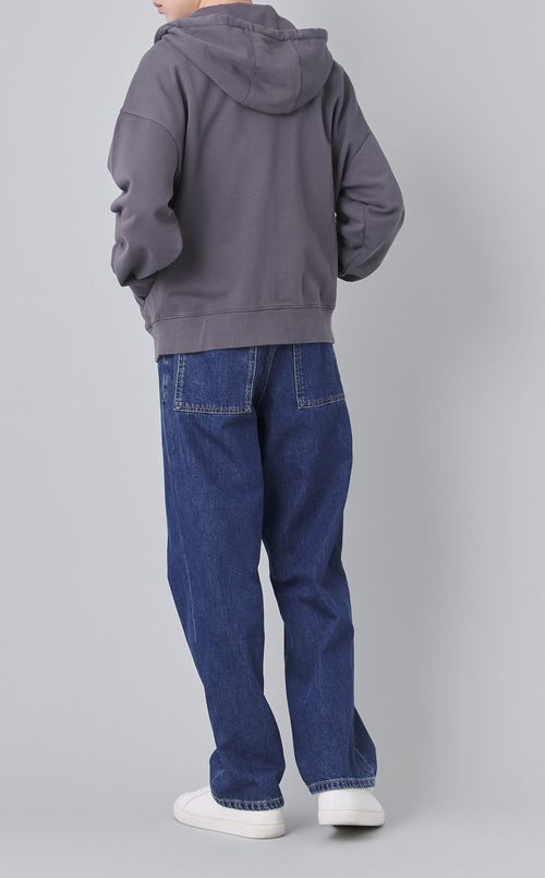 ジップアップオーバーサイズフーディ