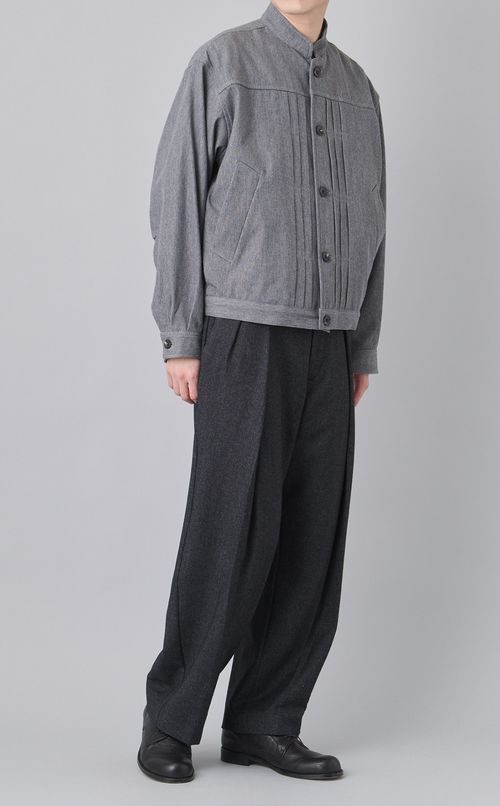 ウールコットンショートワークブルゾン