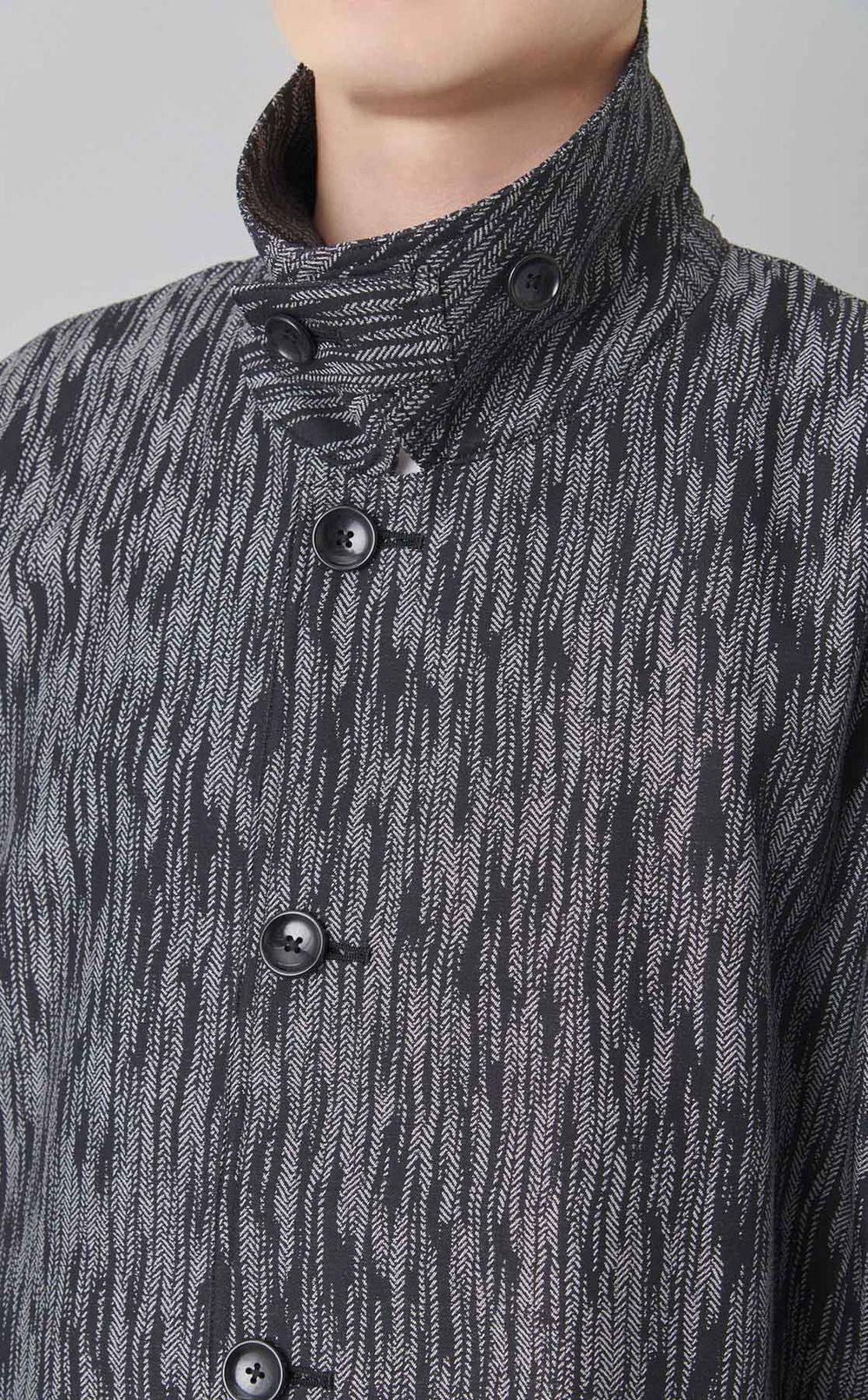 ジャカードレイヤードコート