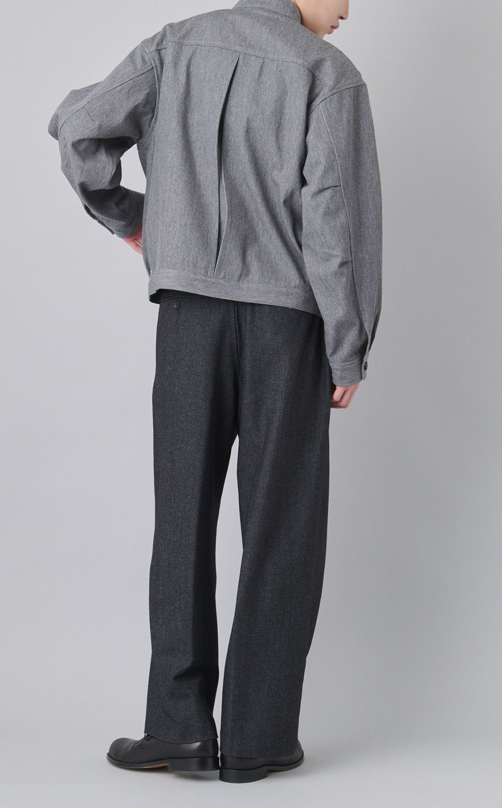 デュアルツイードダブルタックパンツ